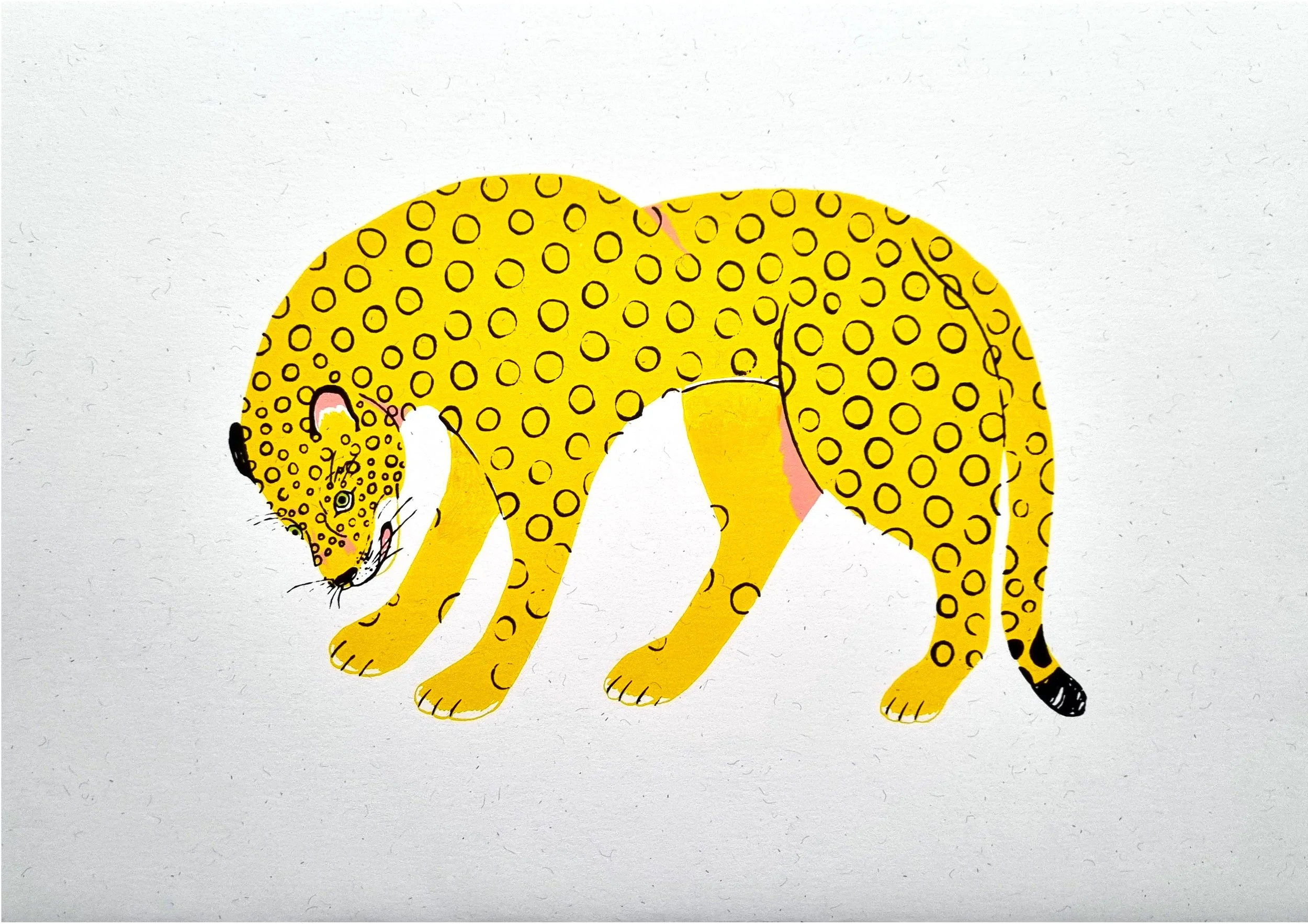 トップス NWOTBLONDIE2007Neon Leopard Screen Print NWOTBLONDIE2007Neon Leopard Screen Print